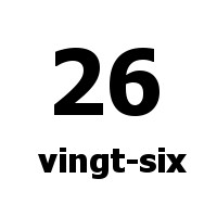 vingt-six 26