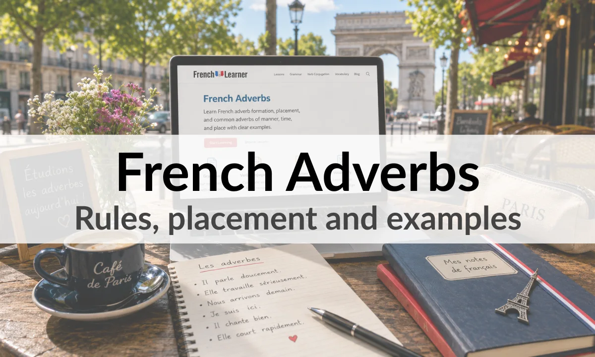 French Adverbs &ndash; Rules, placement and examples
