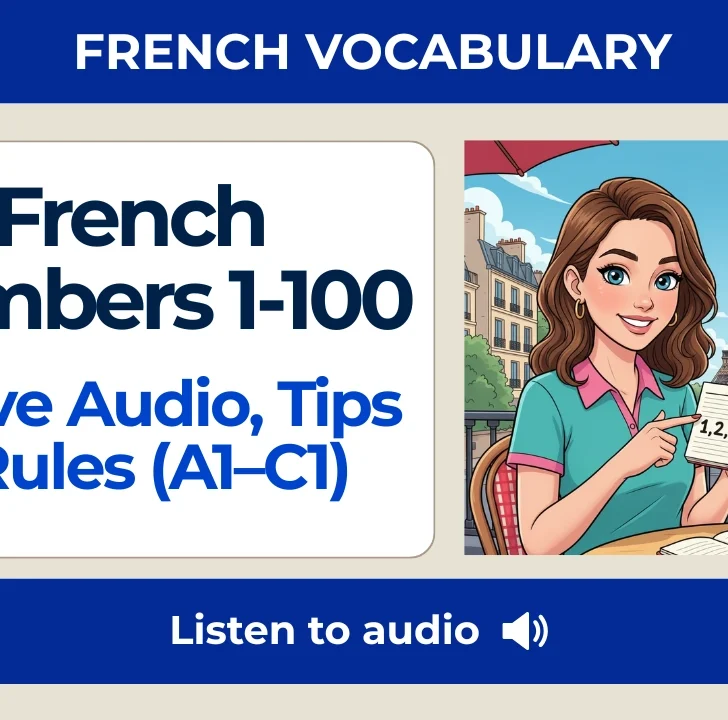 🔢 French Numbers 1-100: Audio, Pronunciation & Rules