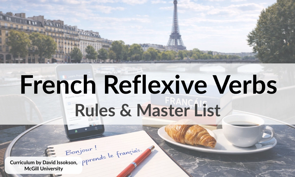 French Reflexive Verbs &ndash; Rules & Master List