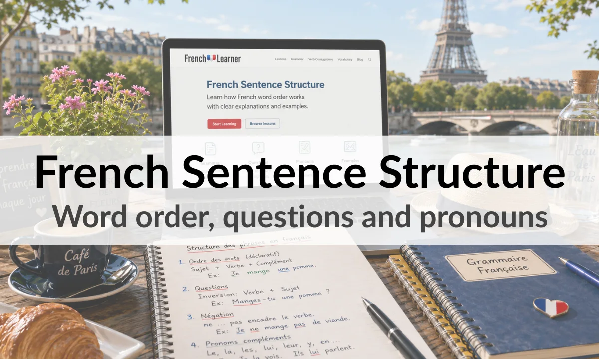 French Sentence Structure – Word order, questions and pronouns