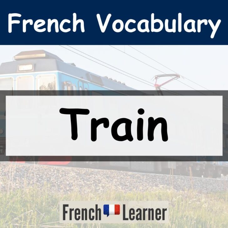 French Train Vocabulary