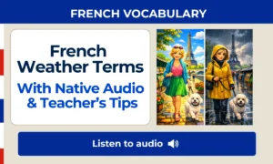 French Weather Terms – With Native Audio & Teacher’s Tips