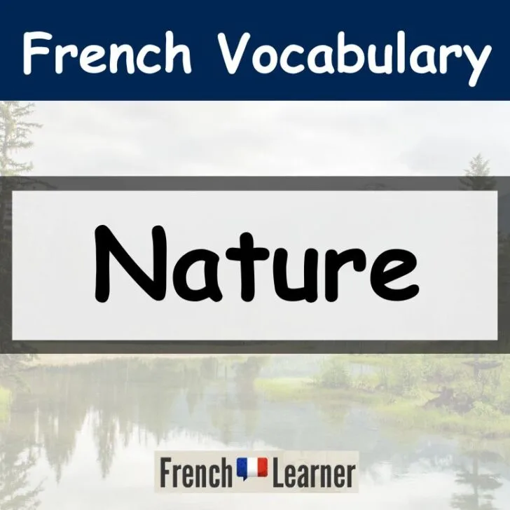 French Nature Vocabulary