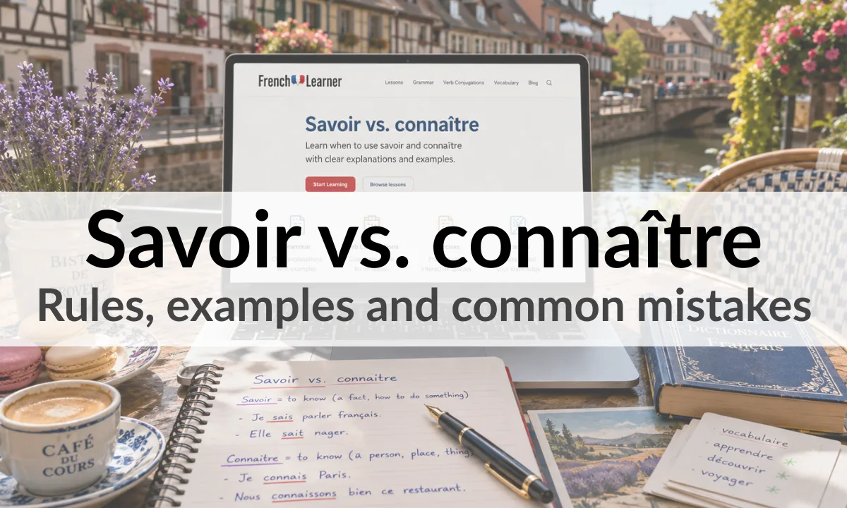 Savoir vs. connaître – Rules, examples and common mistakes