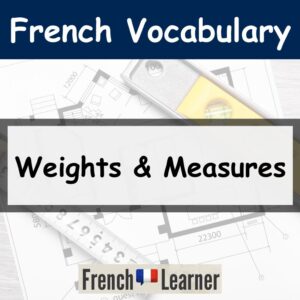 Weights and measures