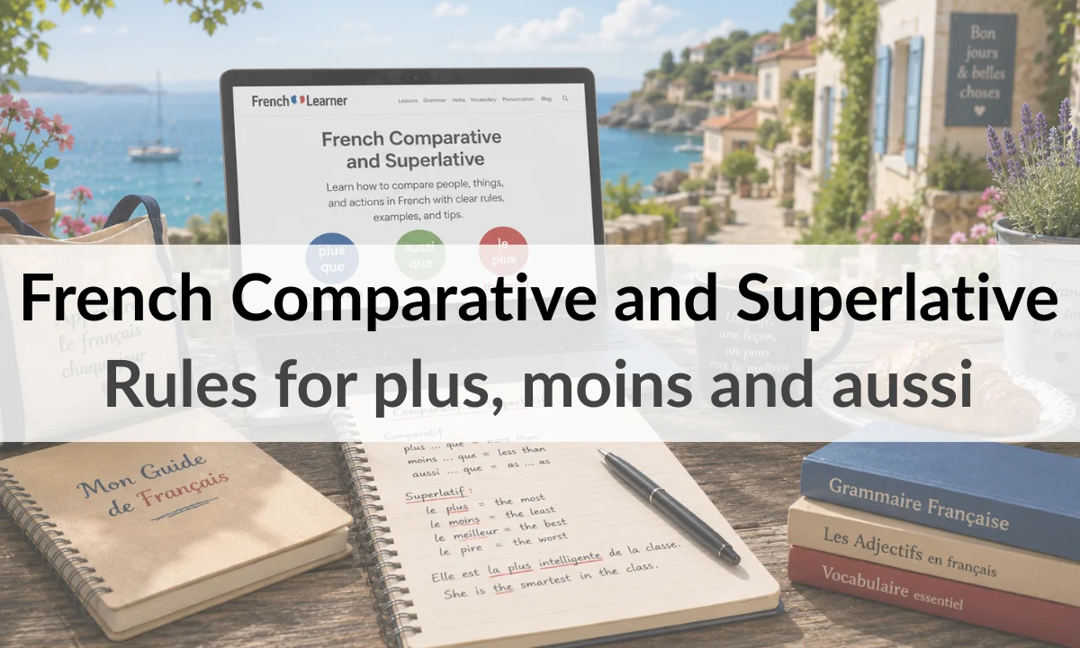 French Comparative and Superlative – Rules for plus, moins and aussi
