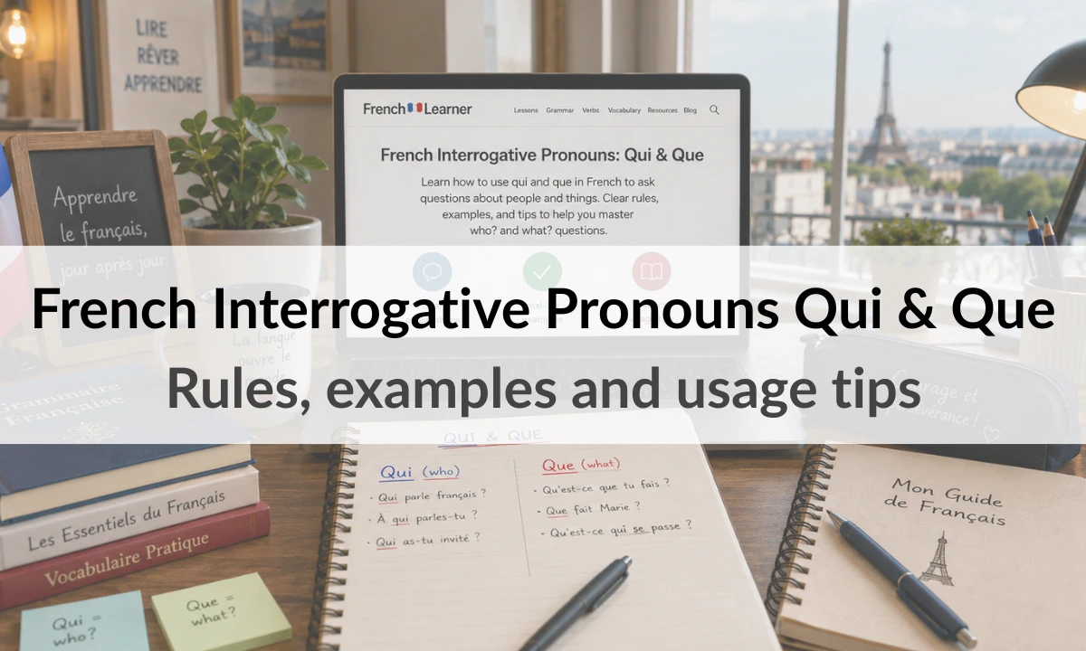 French Interrogative Pronouns Qui & Que &ndash; Rules, examples and usage tips
