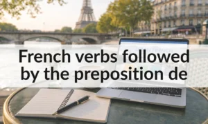French verbs followed by the preposition de