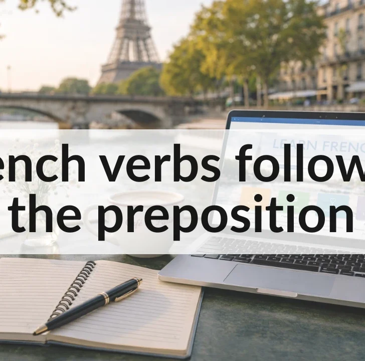 French verbs followed by de
