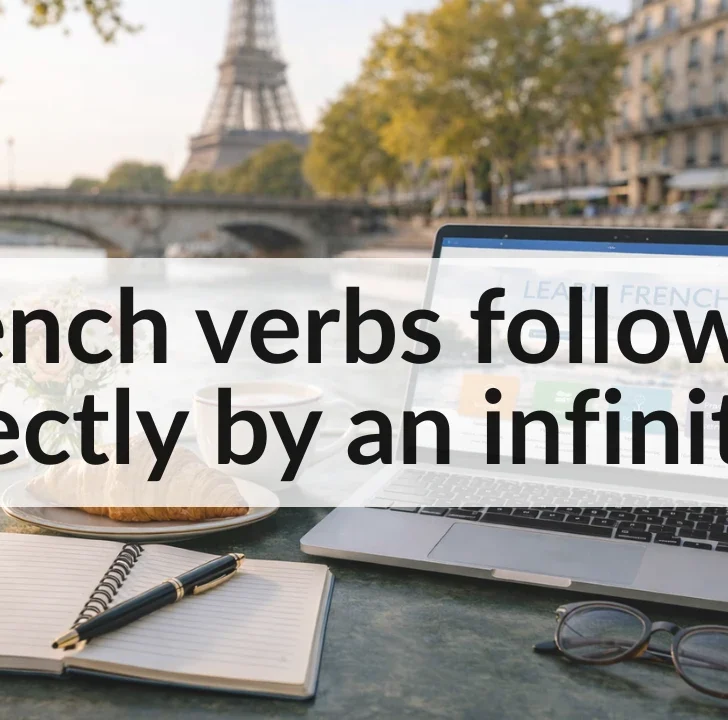 French verbs followed directly by an infinitive