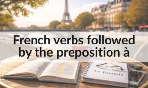 French verbs followed by the preposition à