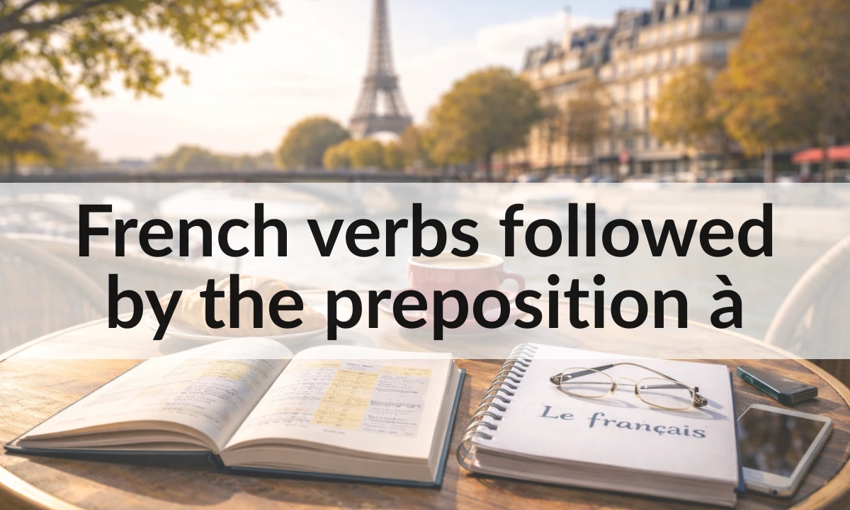 French verbs followed by the preposition à