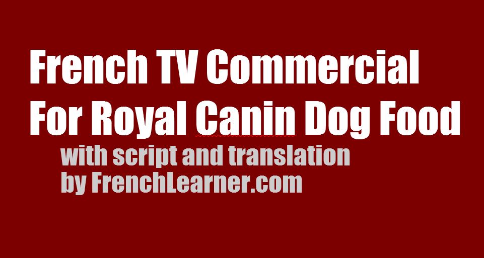 French Royal Canin TV Commercial