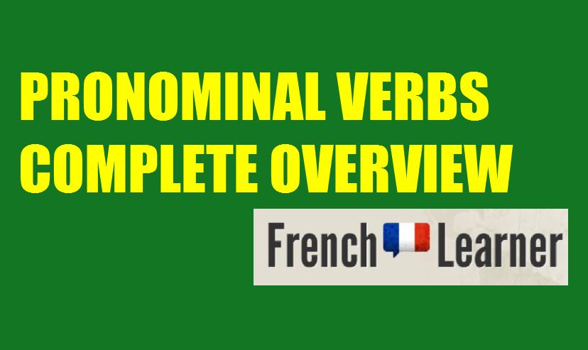 French Pronominal Verbs Frenchlearner Grammar Lesson