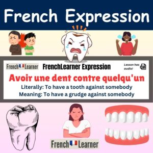 Avoir une dent contre quelqu'un - To have a grudge against somebody