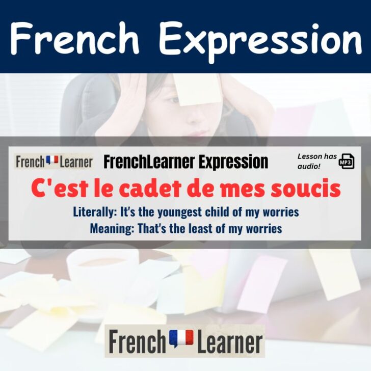 C’est le cadet de mes soucis – That’s the least of my worries