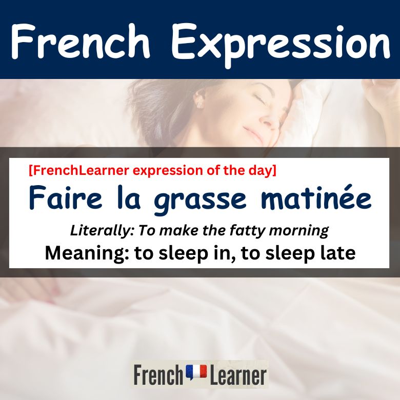 Faire la grasse matinée