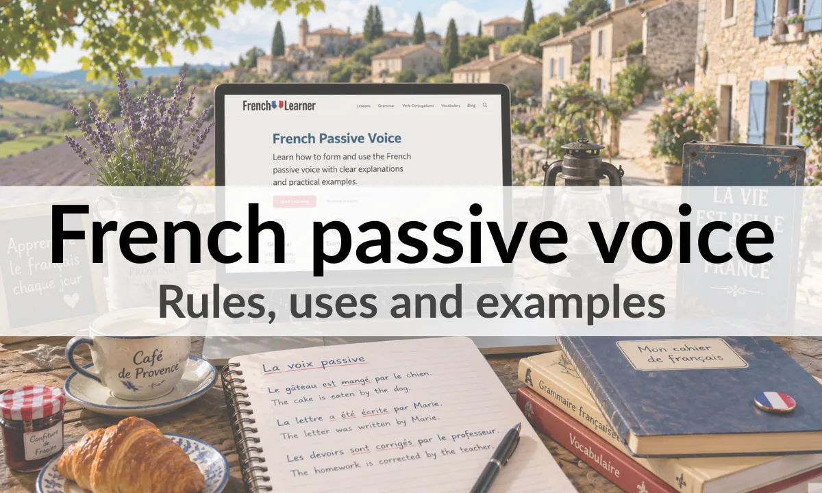 French passive voice – Rules, uses and examples