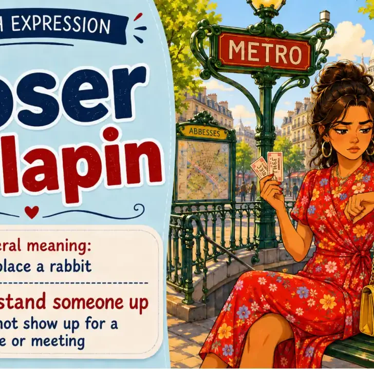 Poser un lapin — Meaning and pronunciation with native audio