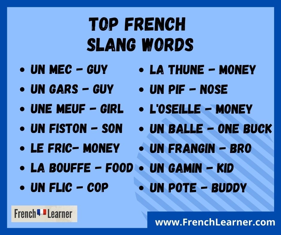 homework in french slang