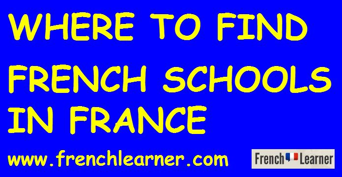 where to learn French in France – list of schools