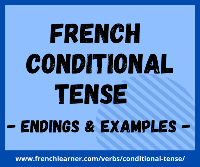 Conditional Present French Examples – ILOC