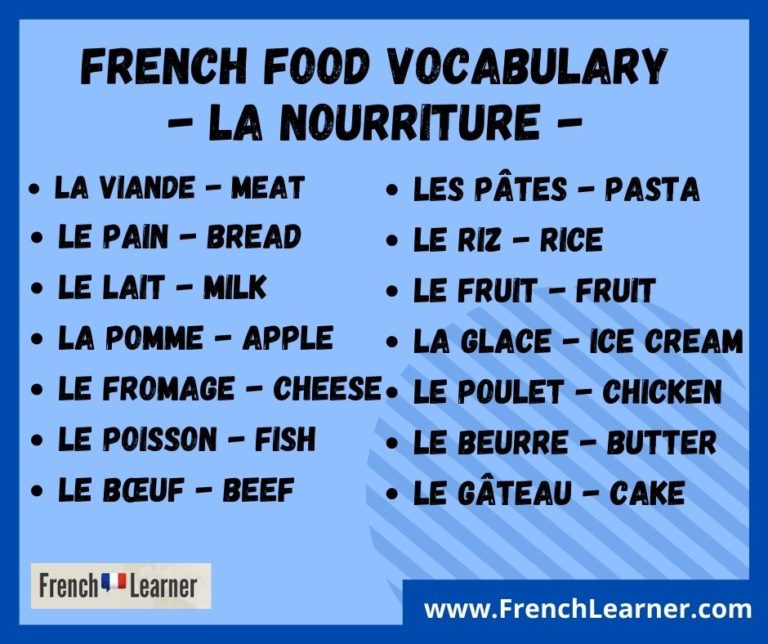 french word for food presentation