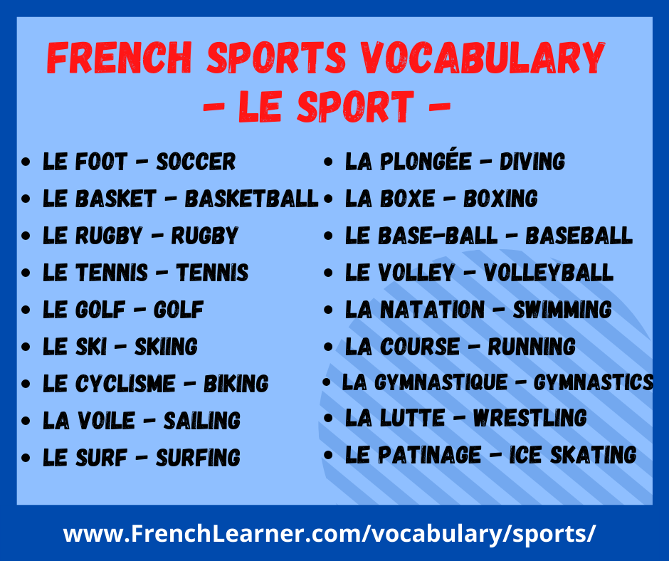 sport essay in french