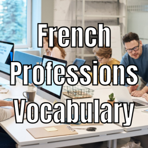 French Professions Vocabulary