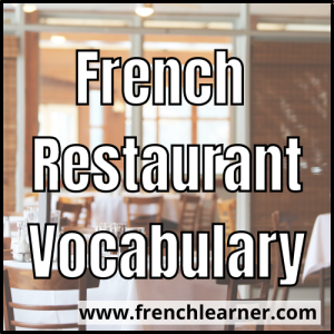 French Restaurant Vocabulary