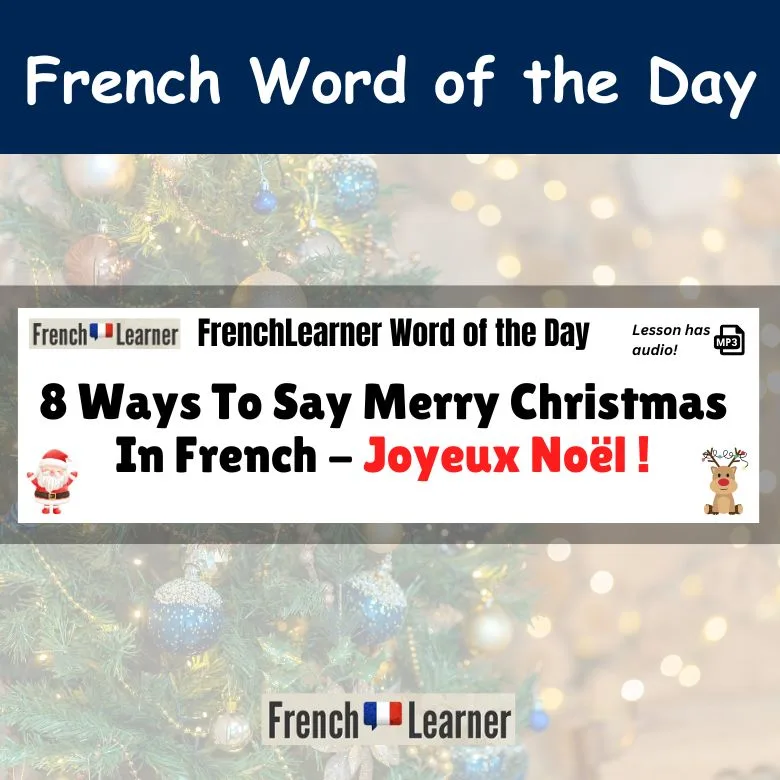Joyeux Noël - Merry Christmas in French