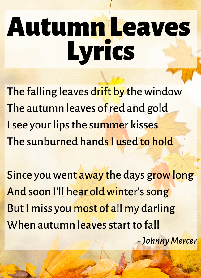 Autumn Leaves Lyrics
