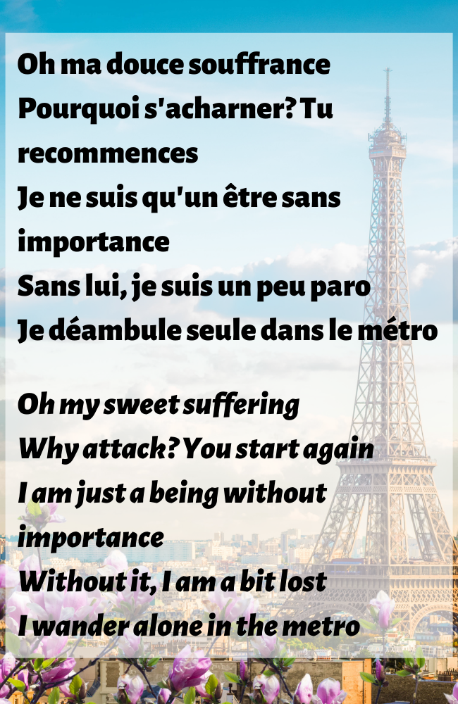 Indila – Dernière Danse (French Lyrics English Translation)