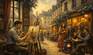 Charles Aznavour La Bohème song lyrics and French-to-English translation lesson by David Issokson.
