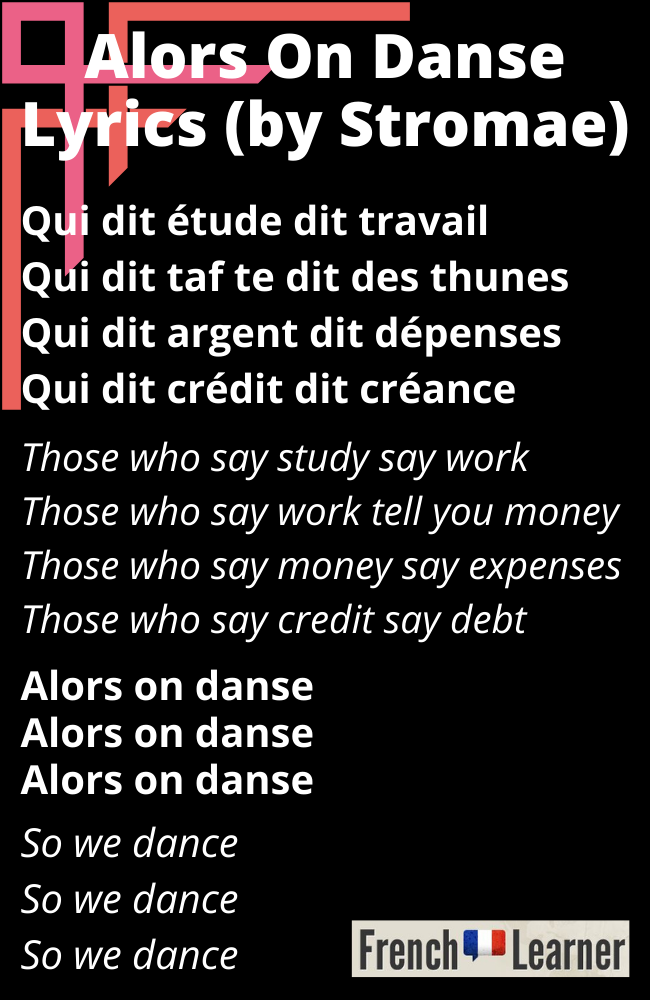 Stromae – Alors On Danse (French Lyrics English Translation)