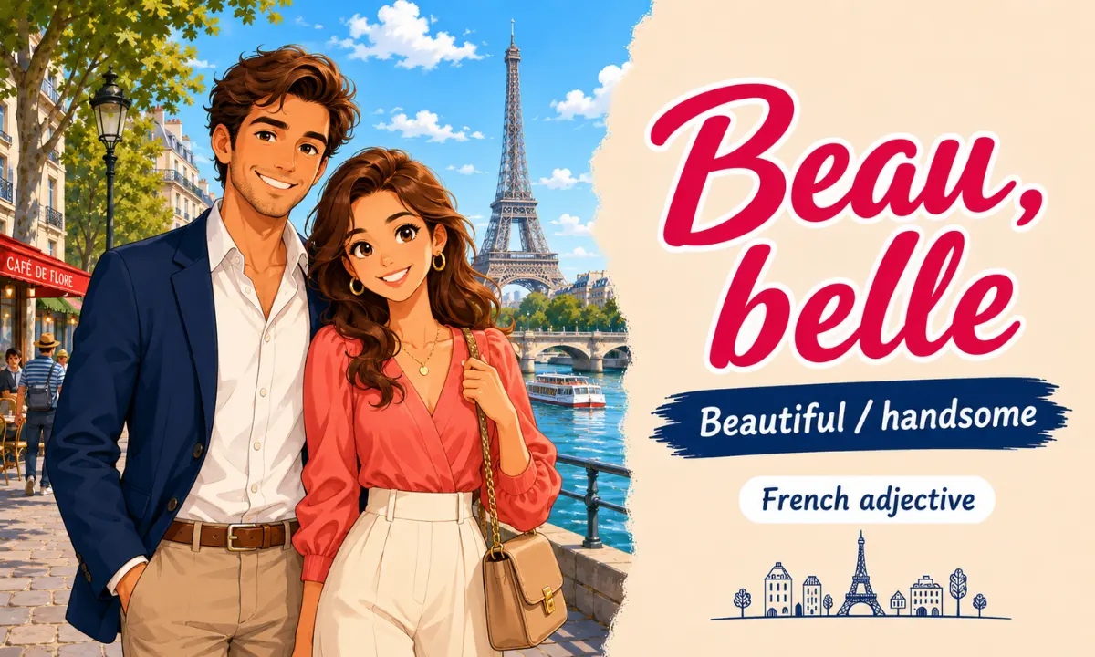 Beau, belle &ndash; Beautiful, handsome &ndash; French adjective &ndash; French Word of the Day