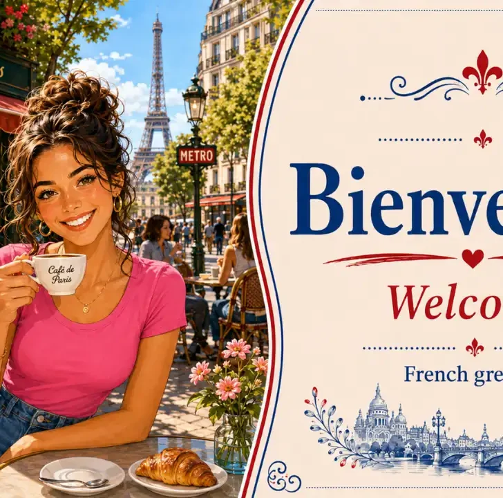 Bienvenue — French pronunciation, meaning, examples