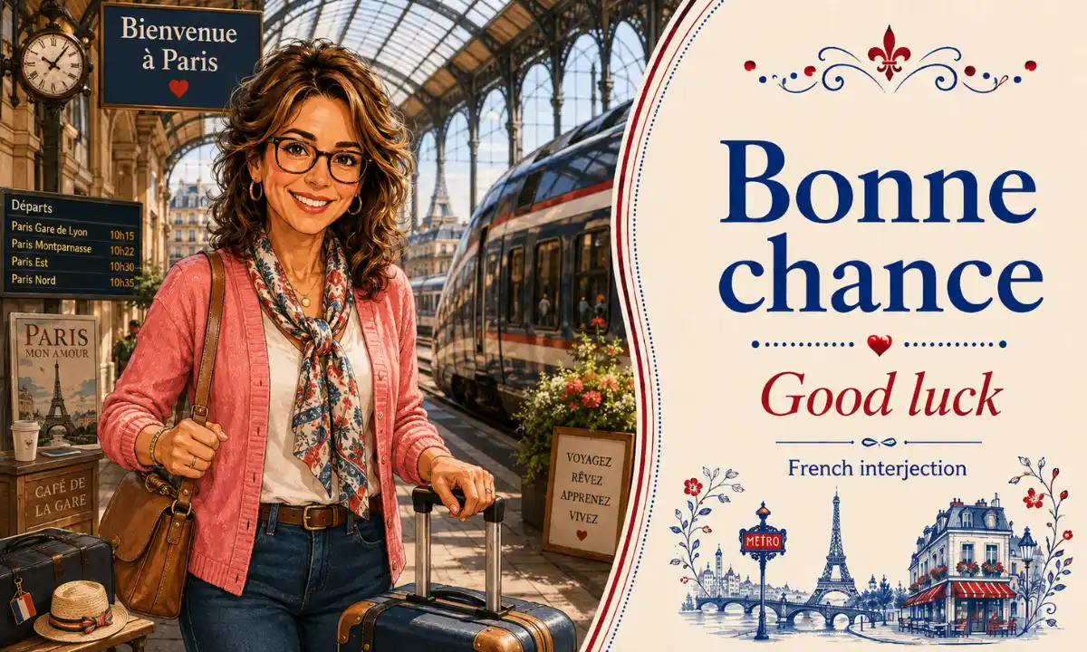 Bonne chance &ndash; Good luck &ndash; French Interjection