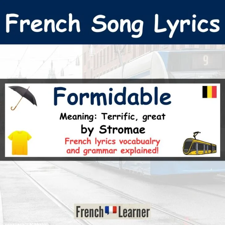 Stromae &ndash; Formidable French Lyrics English Translation