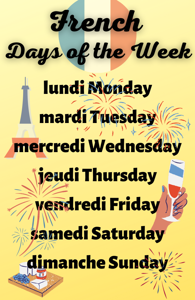 french-days-of-the-week-short-form