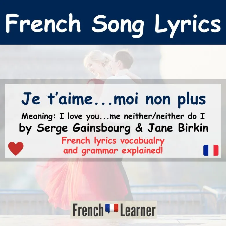 Je t'aime...moi non plus by Serge Gainsbourg and Jane Birkin.
