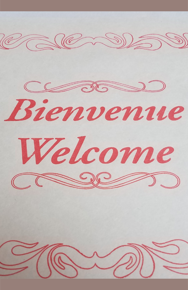 sample welcome speech in french