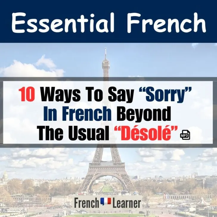 10 Ways To Say Sorry in French Beyond &ldquo;D&eacute;sol&eacute;&rdquo;