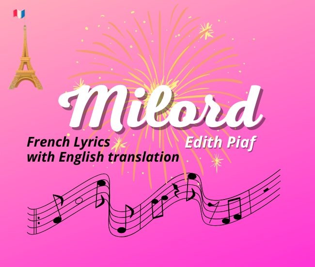 Milord: French lyrics and English translation