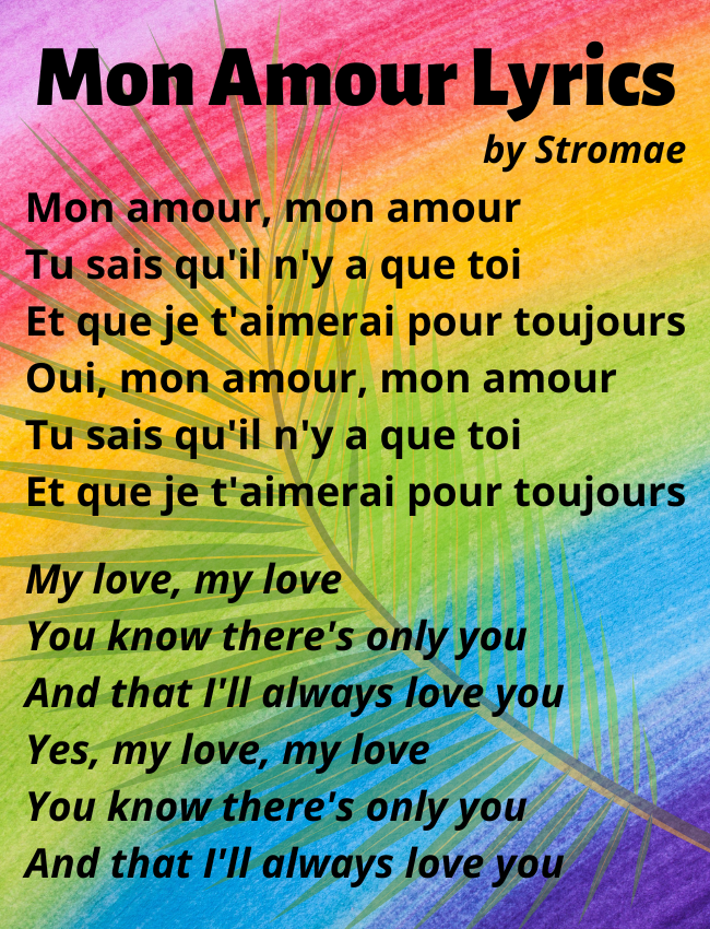 Mon Amour Lyrics by Stromae