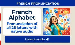 French Alphabet — Pronunciation of all 26 letters with native audio