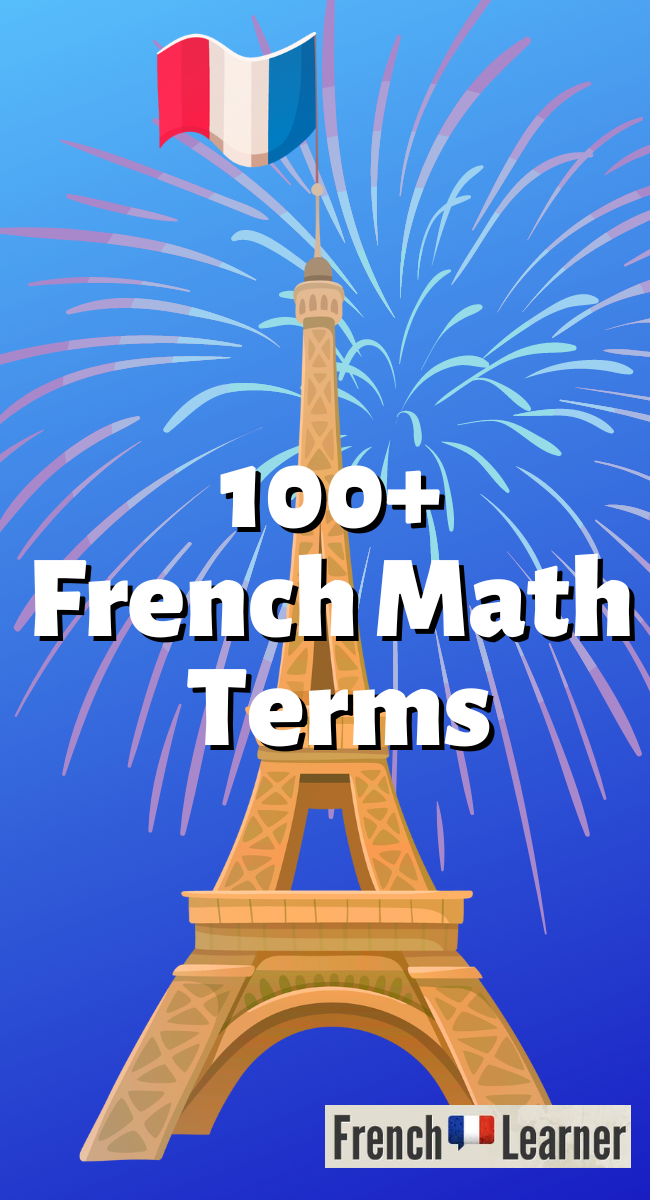 French Math Terms | Mathematics Vocabulary