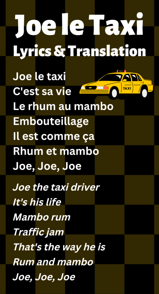Joe le Taxi lyrics