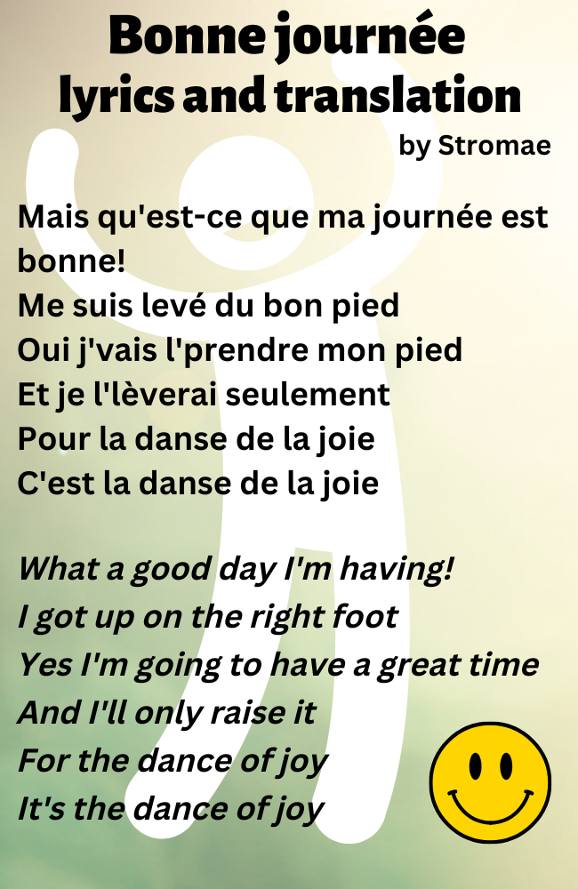 Bonne journée lyrics